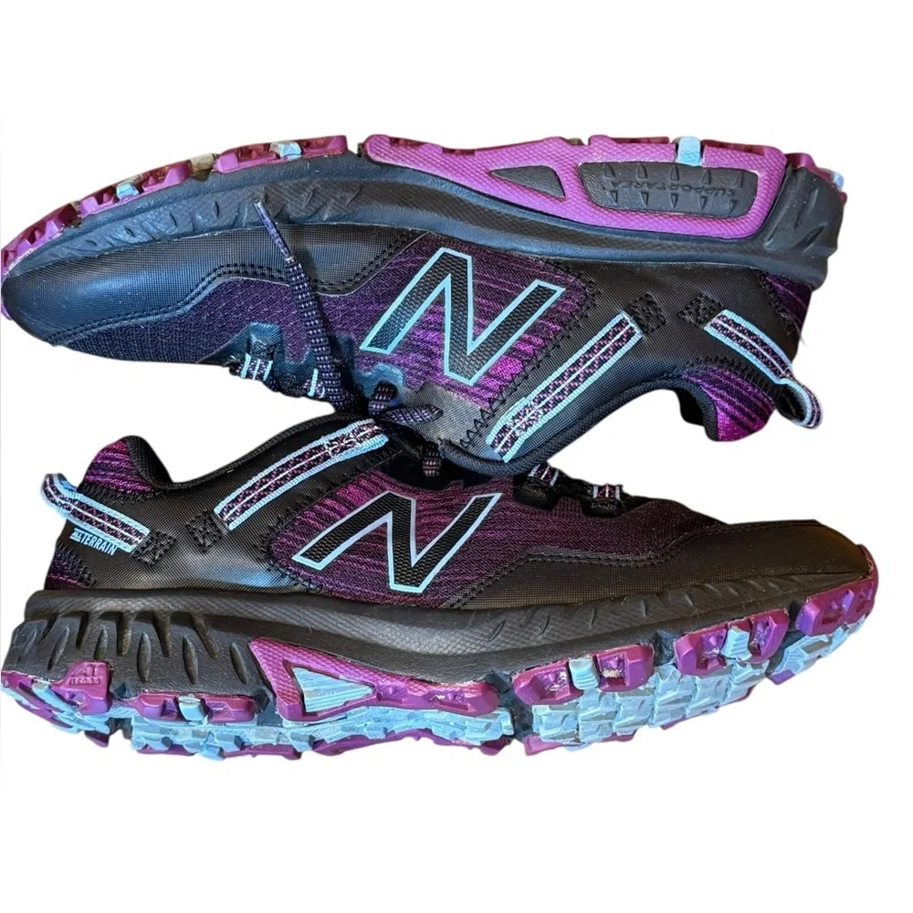 New Balance Women’s 410v6 Trail Running Hiking Shoes Sneakers black Purple 9